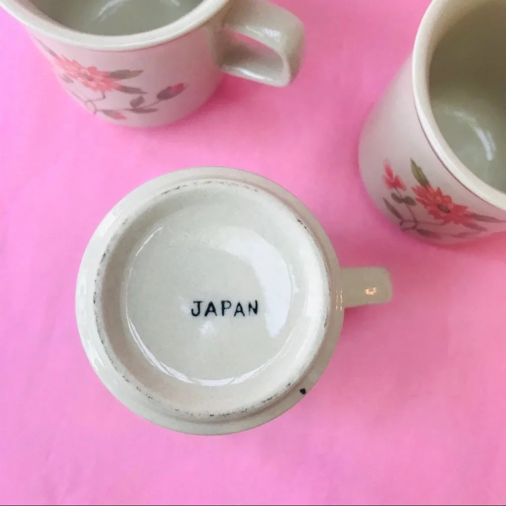 Vintage porcelain tea cups